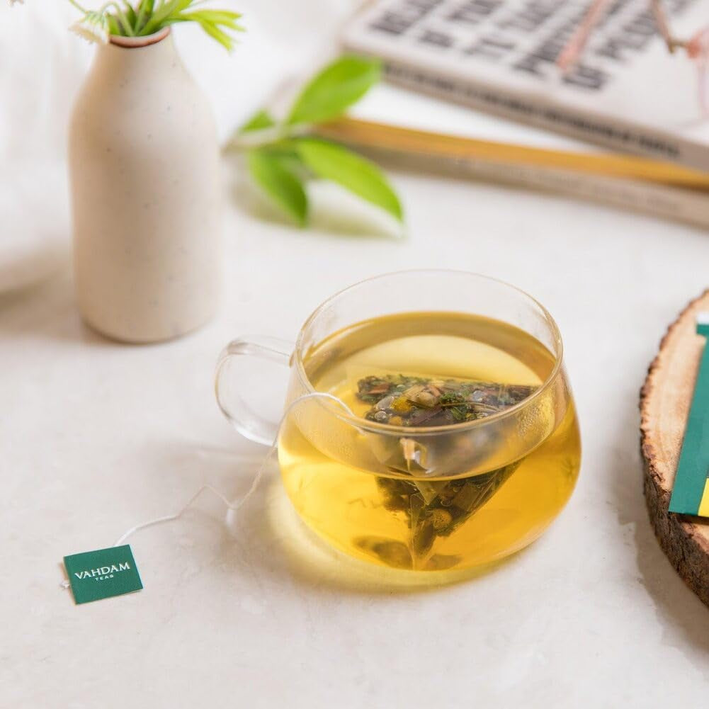 , Assorted Green Tea Bags Sampler (5 Flavors, 20 Ecofriendly Pyramid Tea Bags) I Gift Ideas for Women & Men | Himalayan Green Tea Varieties | Gluten Free & Non GMO | Gift Ideas for Him/Her
