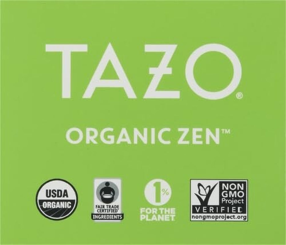Tea Bags Green Tea Regenerative Organic Zen Tea 16 Count