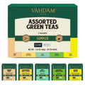 , Assorted Green Tea Bags Sampler (5 Flavors, 20 Ecofriendly Pyramid Tea Bags) I Gift Ideas for Women & Men | Himalayan Green Tea Varieties | Gluten Free & Non GMO | Gift Ideas for Him/Her