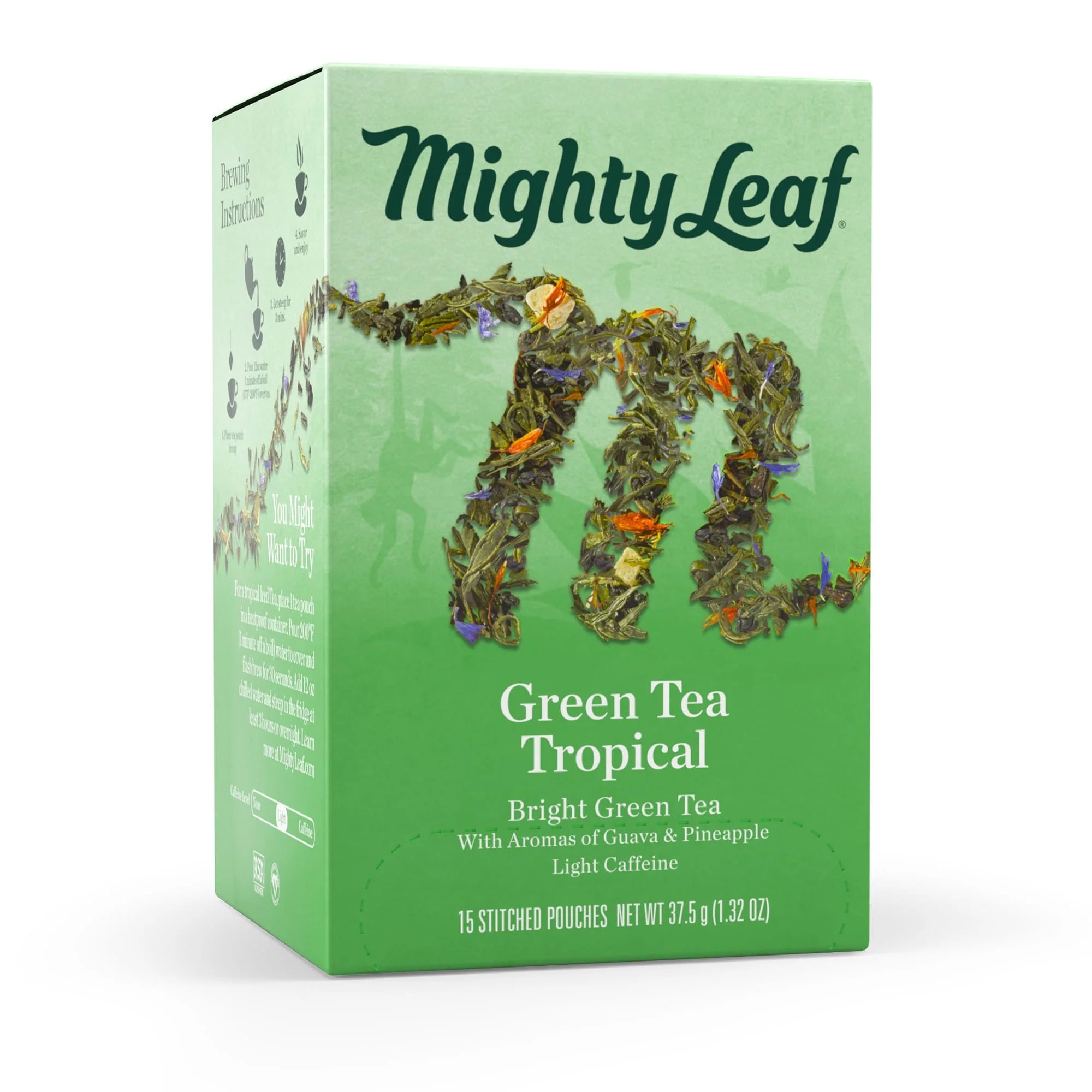 Green Tea Tropical, Green Tea, 15 Tea Bags