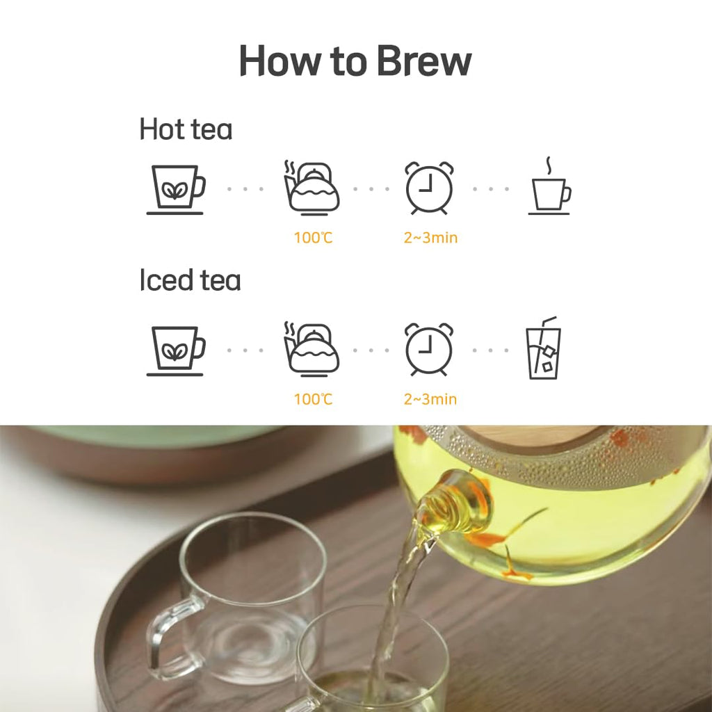 Premium Flower Tea Stick Collection (Single Korean Mint (5 Sticks))